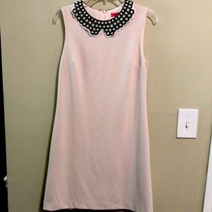 Betsy Johnson Dress Fauz Pearl Collar SZ 6 EUC